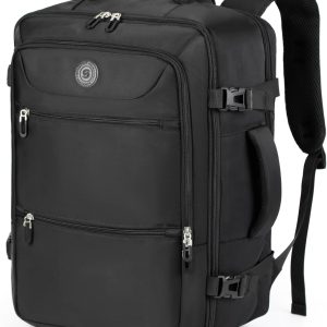 Sowaovut Travel Laptop Backpack, Extra Large High School College Backpacks, Flight Approved Daypack Business Bag Fit 17.3 inch Laptop for Men Women (Black)