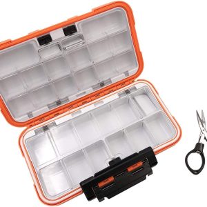 Waterproof Fishing Lure Box Spoon Hooks Baits Storage Tackle Box Containers for Casting Fishing Fly Fishing,Large/Medium/Small Lure Case